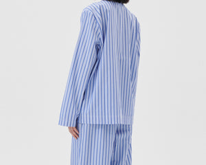 Tekla Poplin Long Sleeve Shirt - Penny Stripes