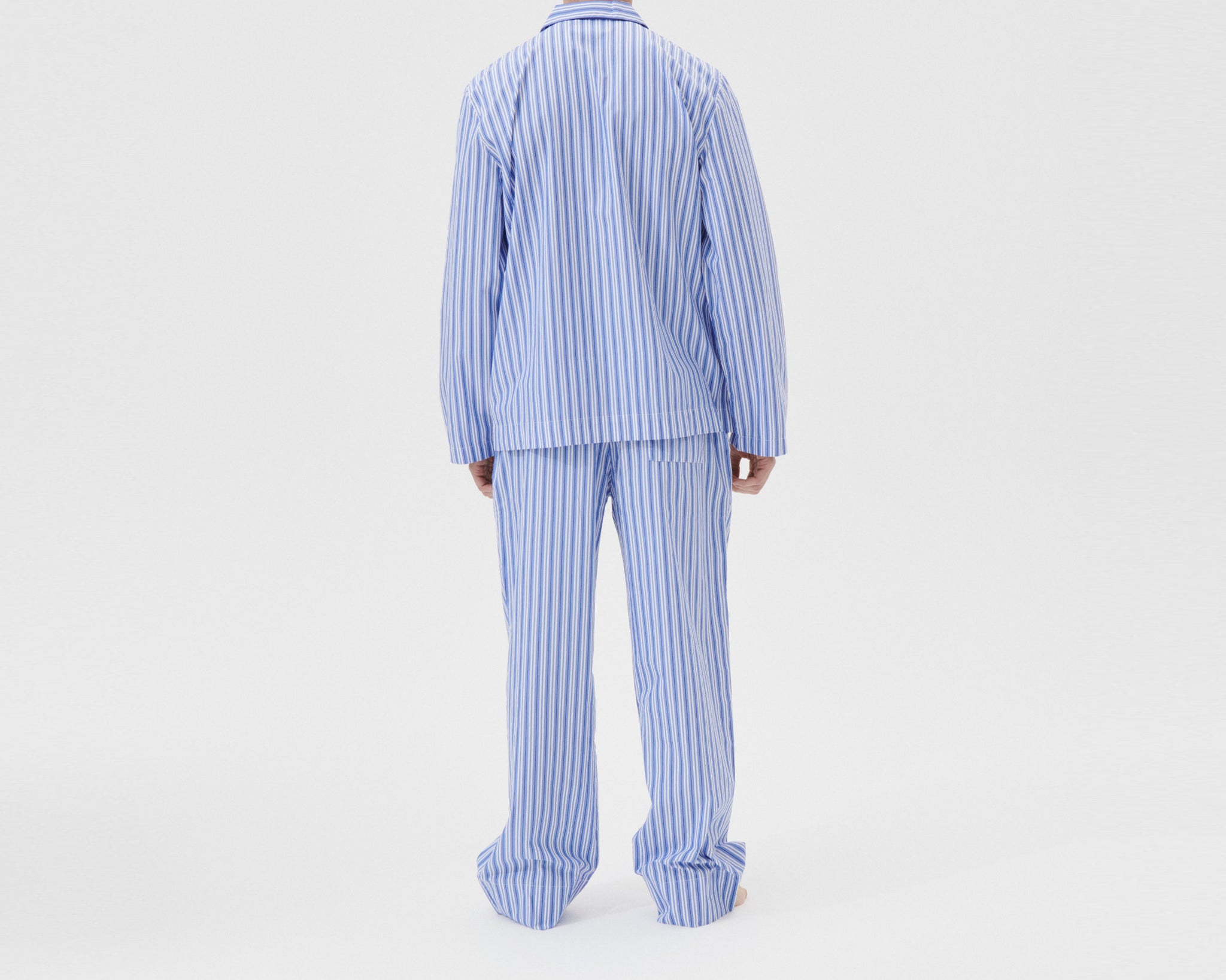 Tekla Poplin Long Sleeve Shirt - Penny Stripes