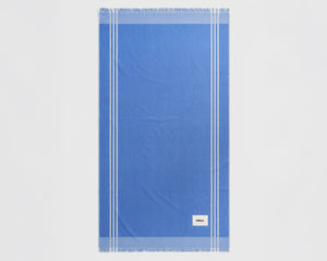 Tekla Organic Cotton Beach Towel - Azul