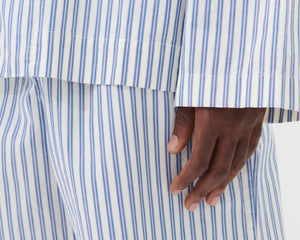 Tekla Poplin Long Sleeve Shirt - Skagen Stripes