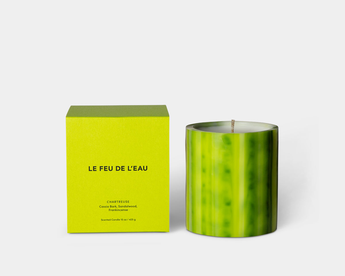 Le Feu De L'Eau Candle - Chartreuse