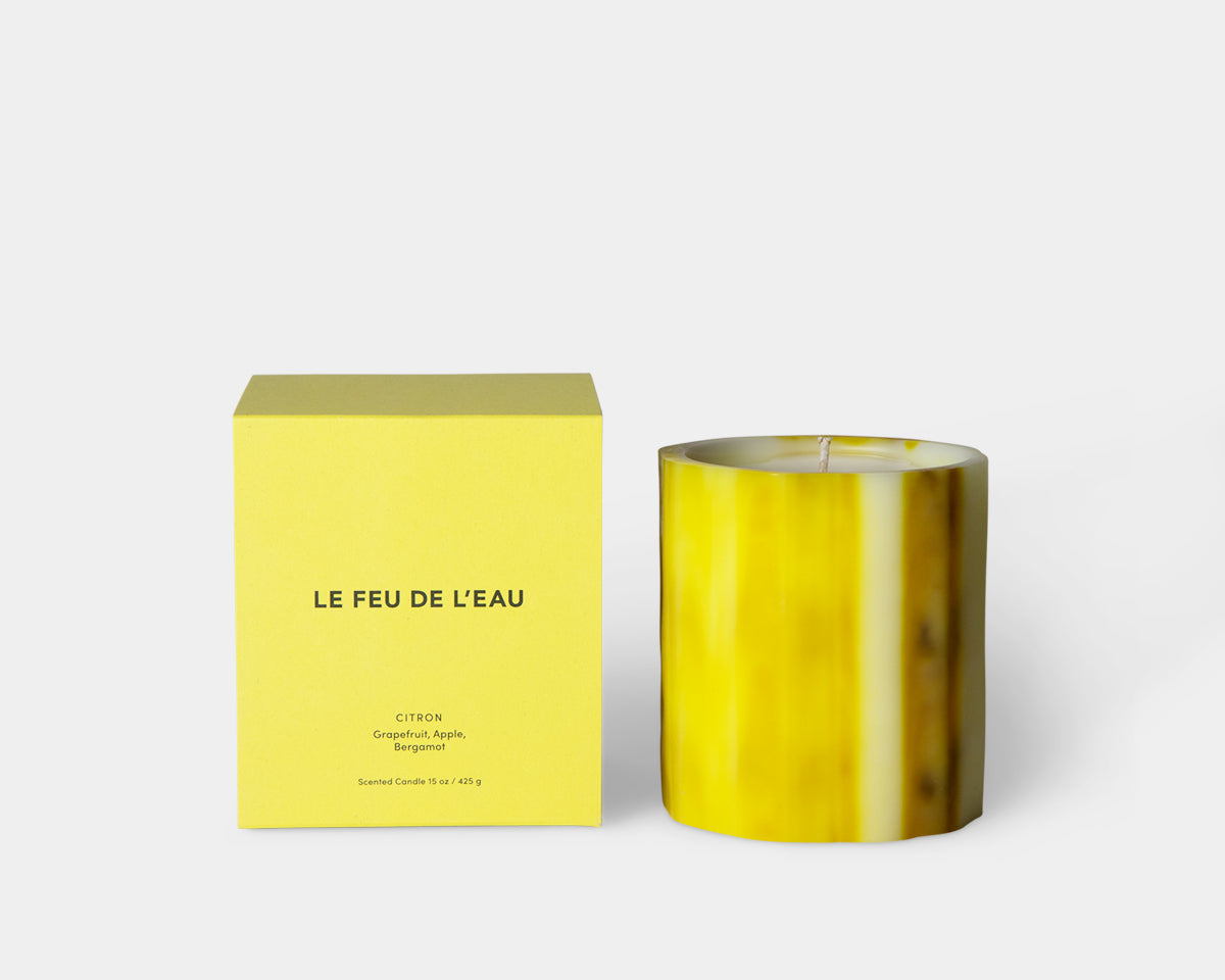 Le Feu De L'Eau Candle - Citron