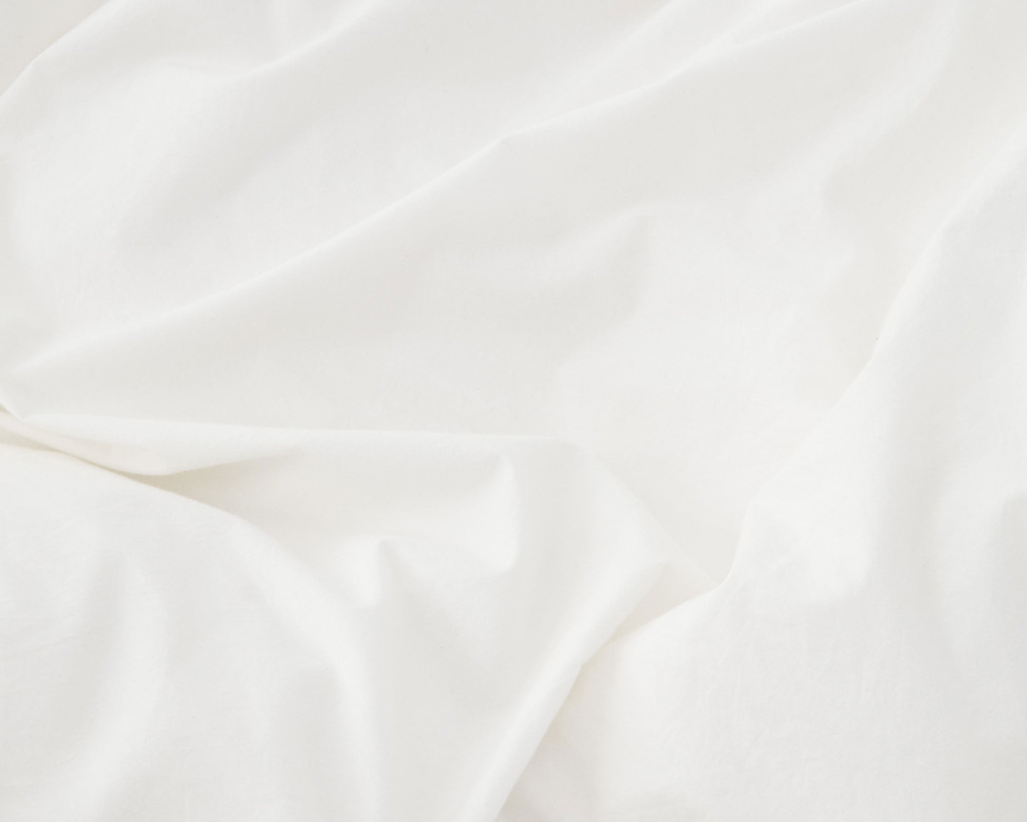 Tekla Cotton Percale Bedding - Broken White