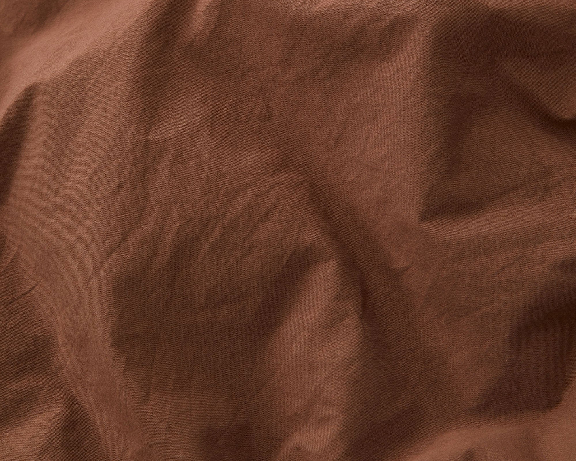 Tekla Cotton Percale Bedding - Cocoa Brown