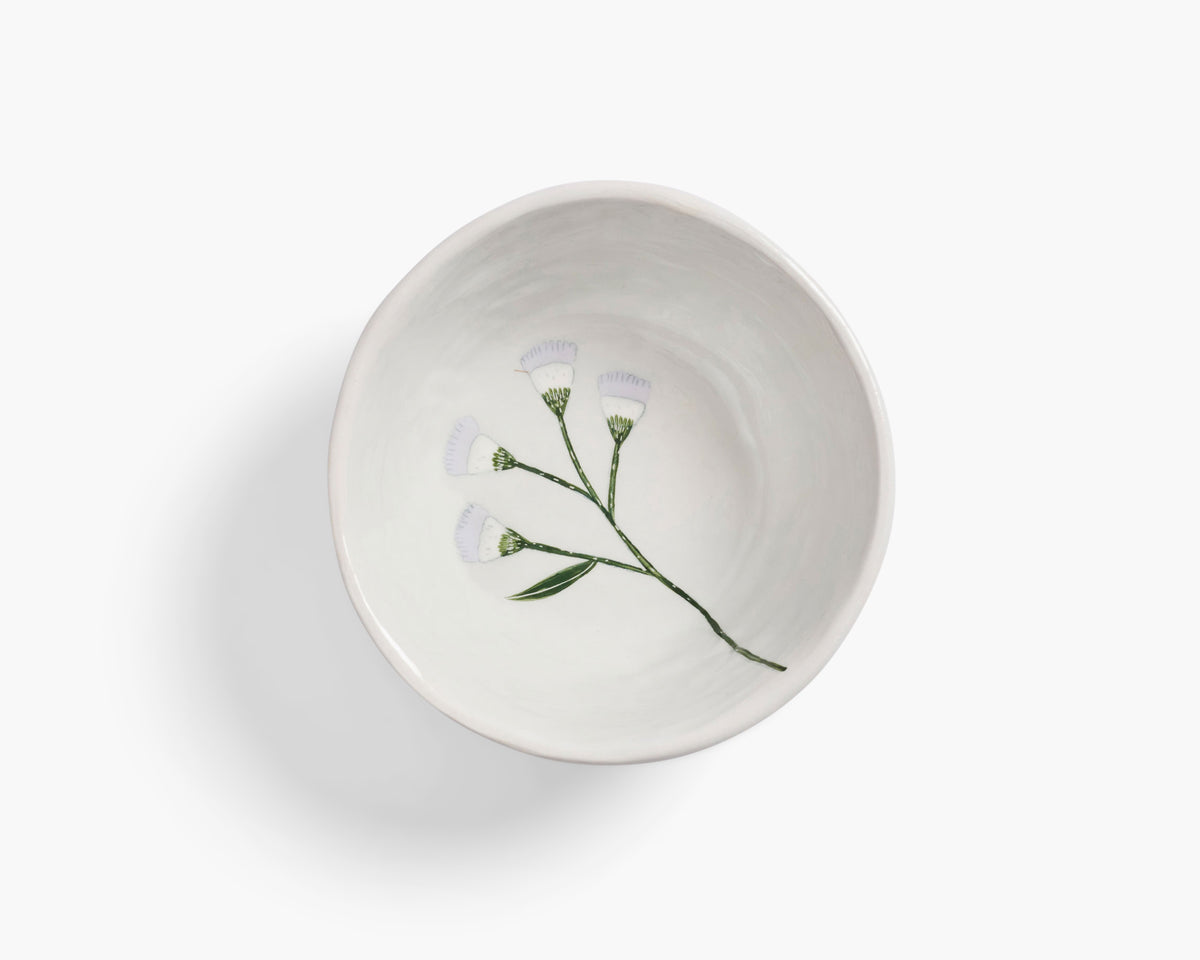 Gemma Orkin 'Wild Flowers' Bowl - Grey Wash