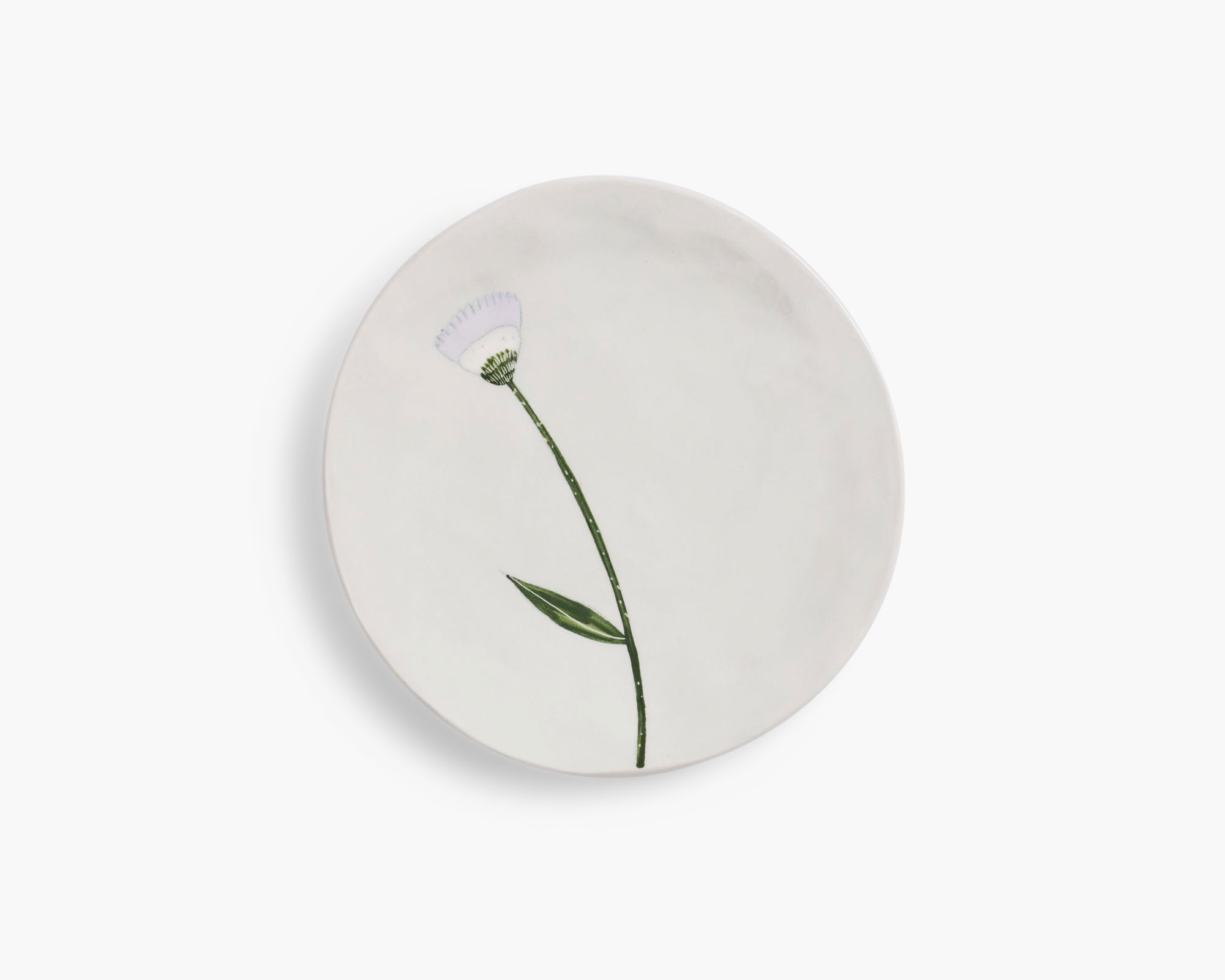 Gemma Orkin 'Wild Flowers' Small Plate - Grey Wash