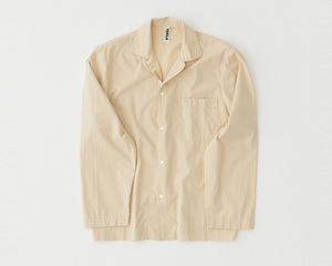 Tekla Poplin Long Sleeve Shirt - Khaki