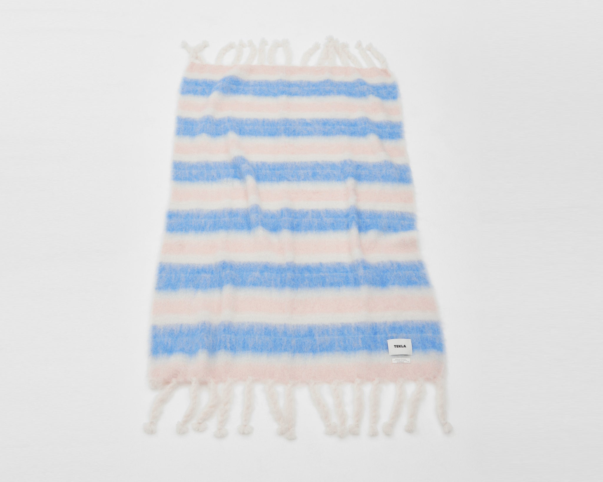Tekla Mohair Blanket 'The Colours of Le Corbusier' – Striped
