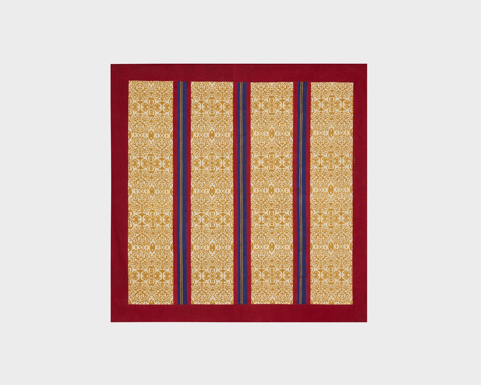 Lisa Corti Tablecloth - Damask Stripes Chutney