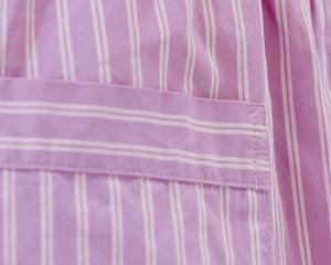 Tekla Poplin Short - Purple Pink Stripes