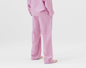 Tekla Poplin Pant - Purple Pink Stripes