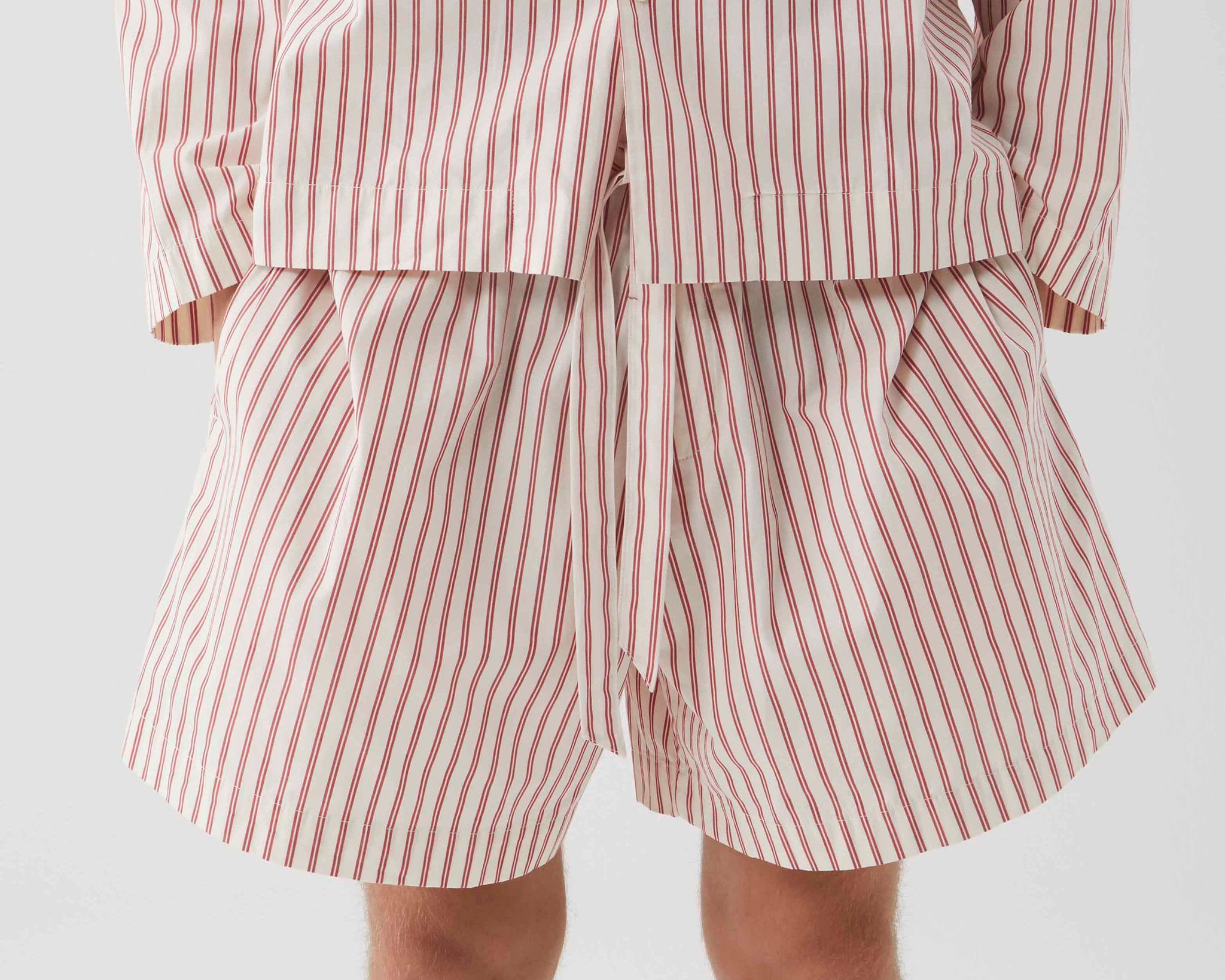 Tekla Poplin Short - Polka Stripes