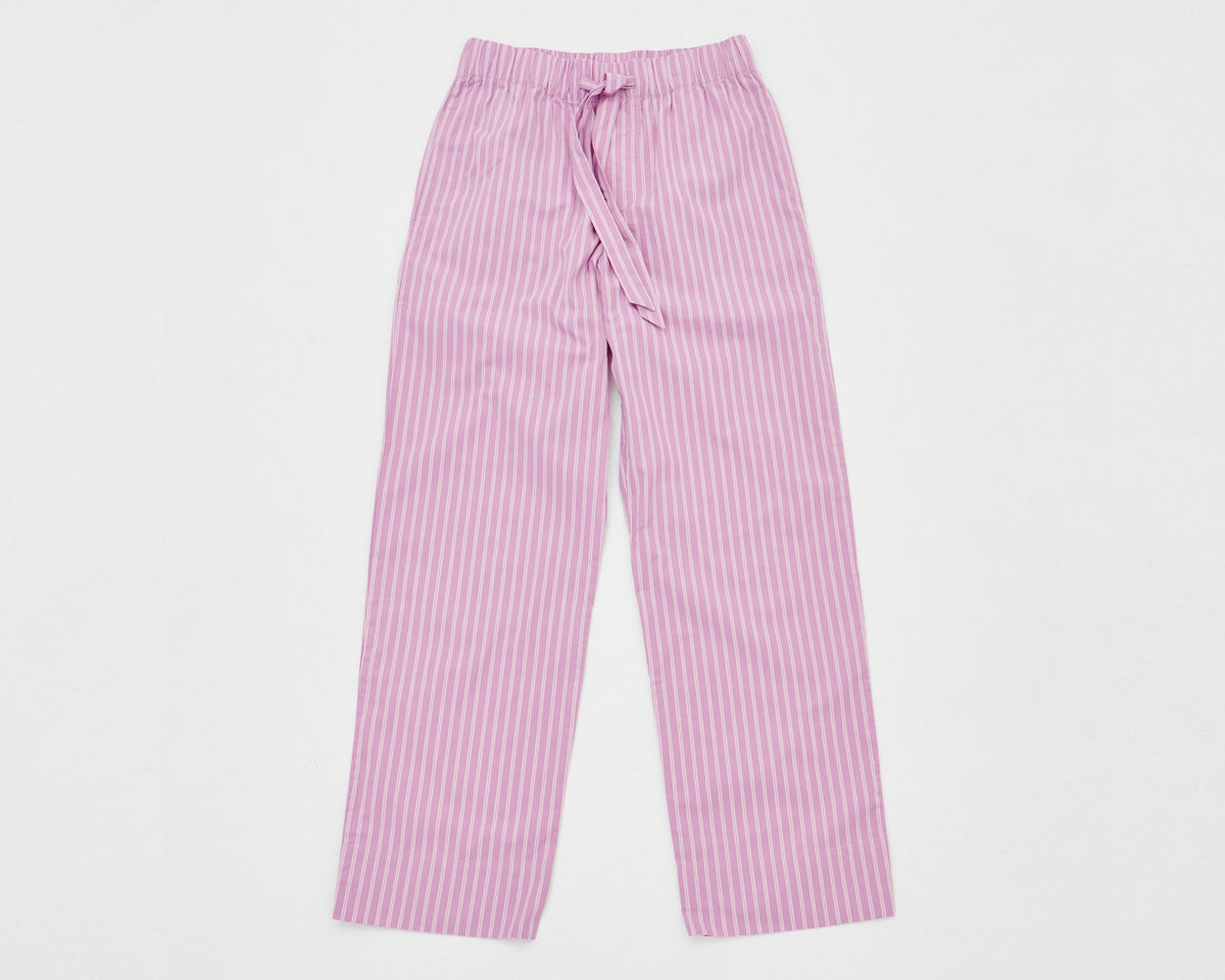 Tekla Poplin Pant - Purple Pink Stripes