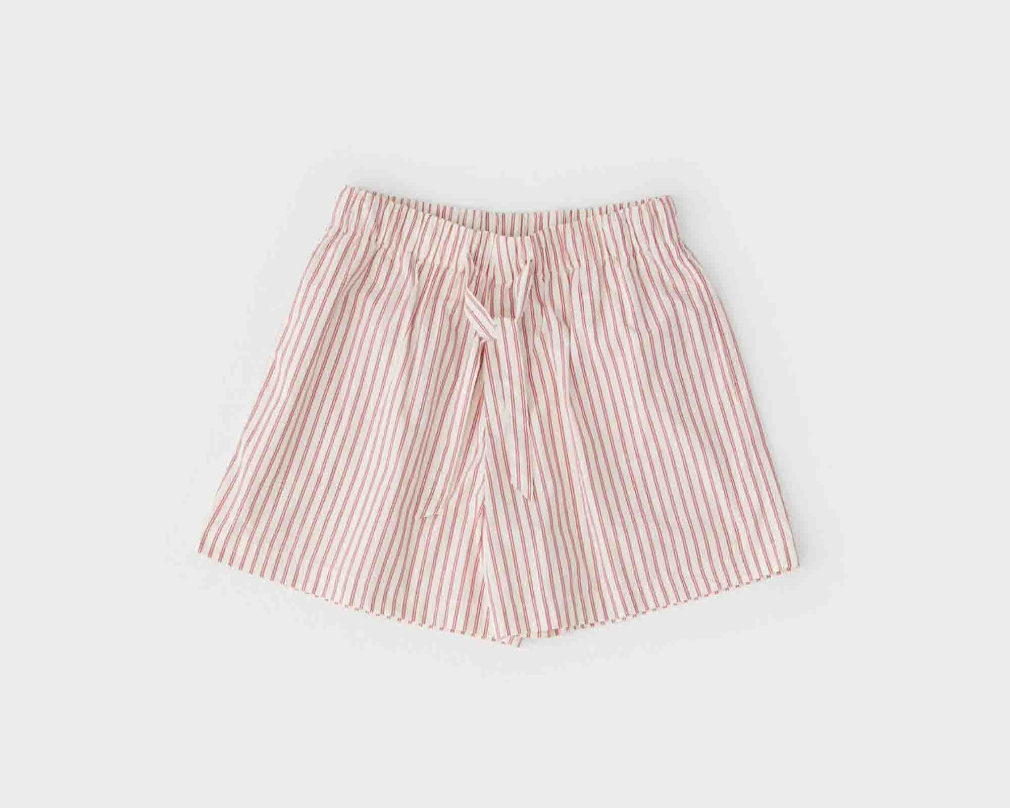 Tekla Poplin Short - Polka Stripes
