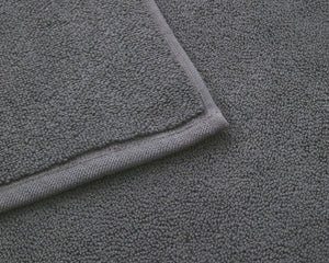 Tekla Organic Cotton Bath Mat - Charcoal Grey