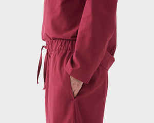 Tekla Flannel Pant - Beyond Red
