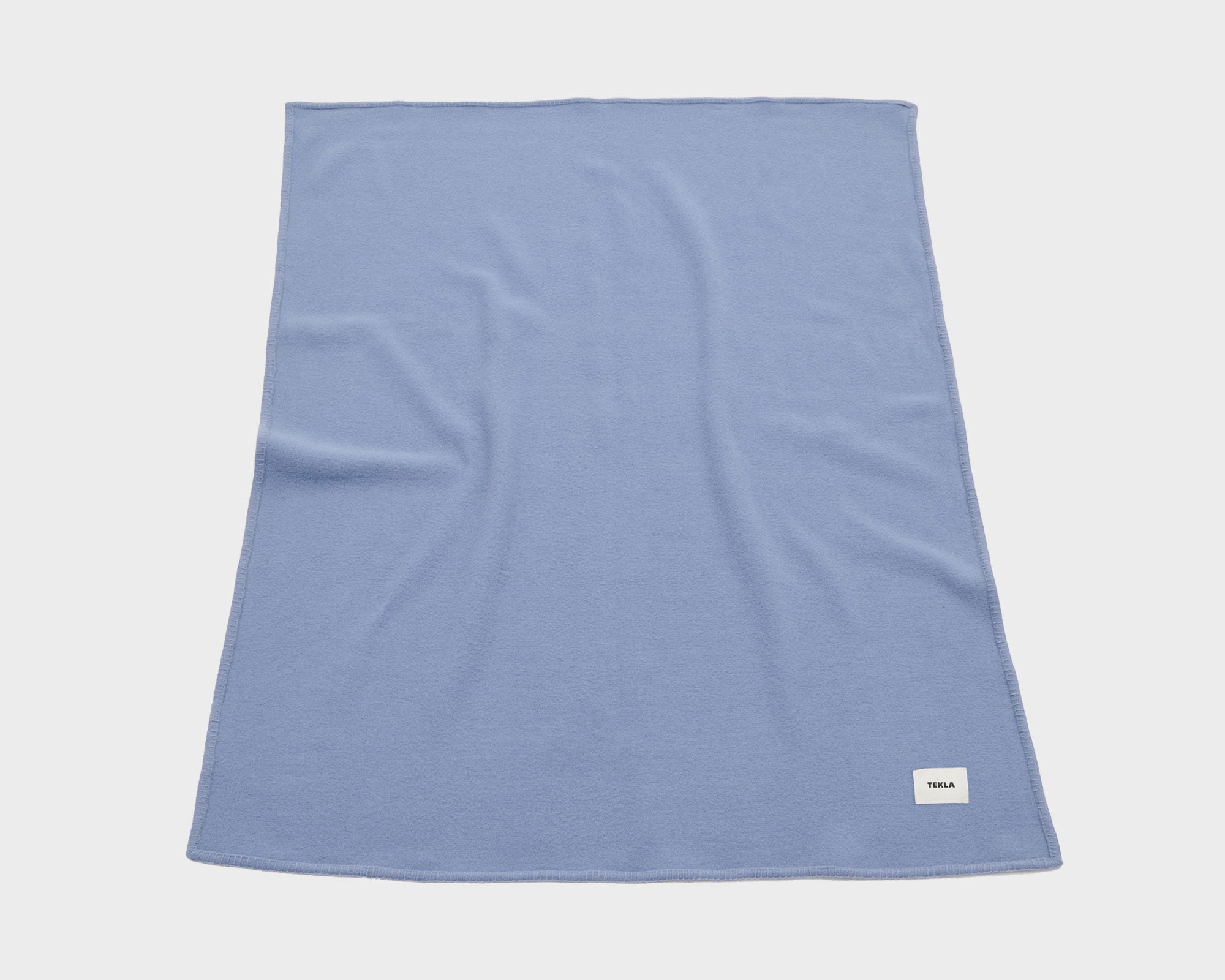 Tekla Merino Wool Blanket - Blue Dawn