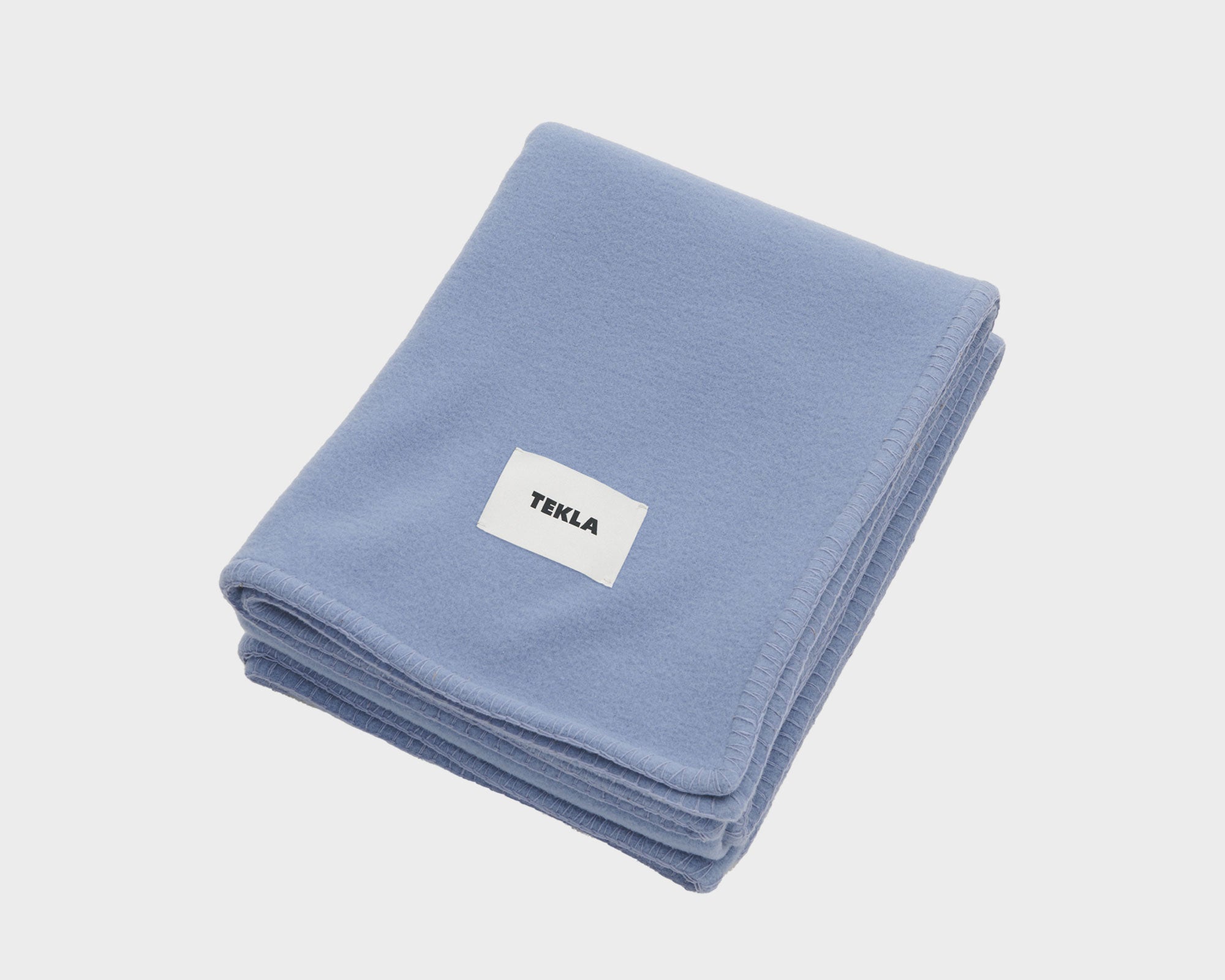 Tekla Merino Wool Blanket - Blue Dawn