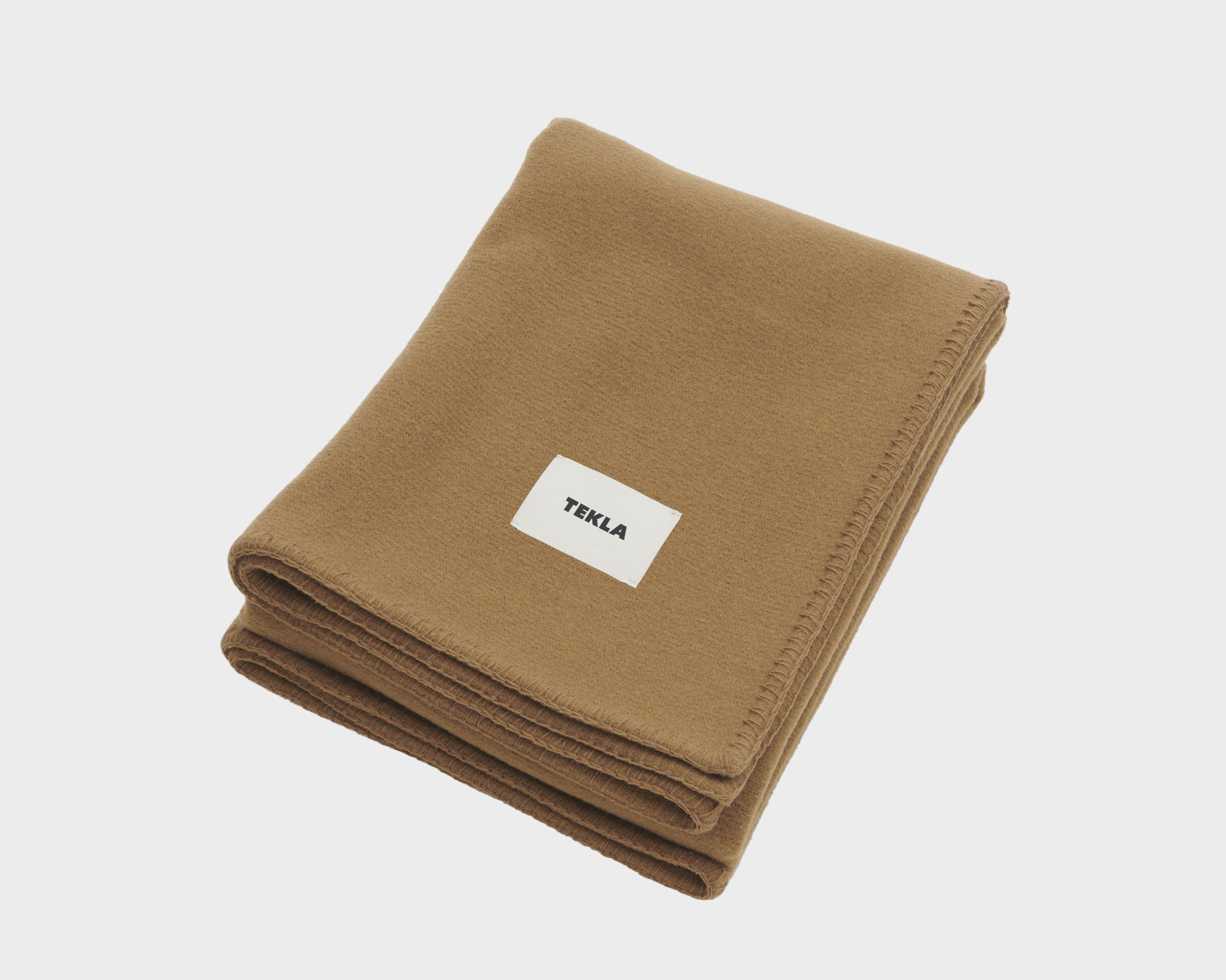 Tekla Merino Wool Blanket - Camel