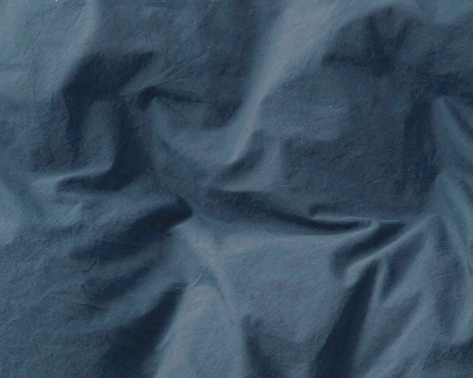 Tekla Cotton Percale Bedding - Midnight Blue