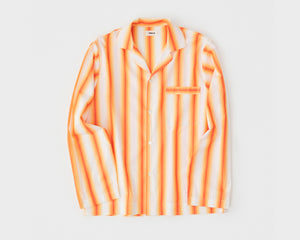Tekla Poplin Long Sleeve Shirt - Orange Marquee