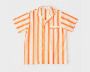 Tekla Poplin Short Sleeve Shirt - Orange Marquee