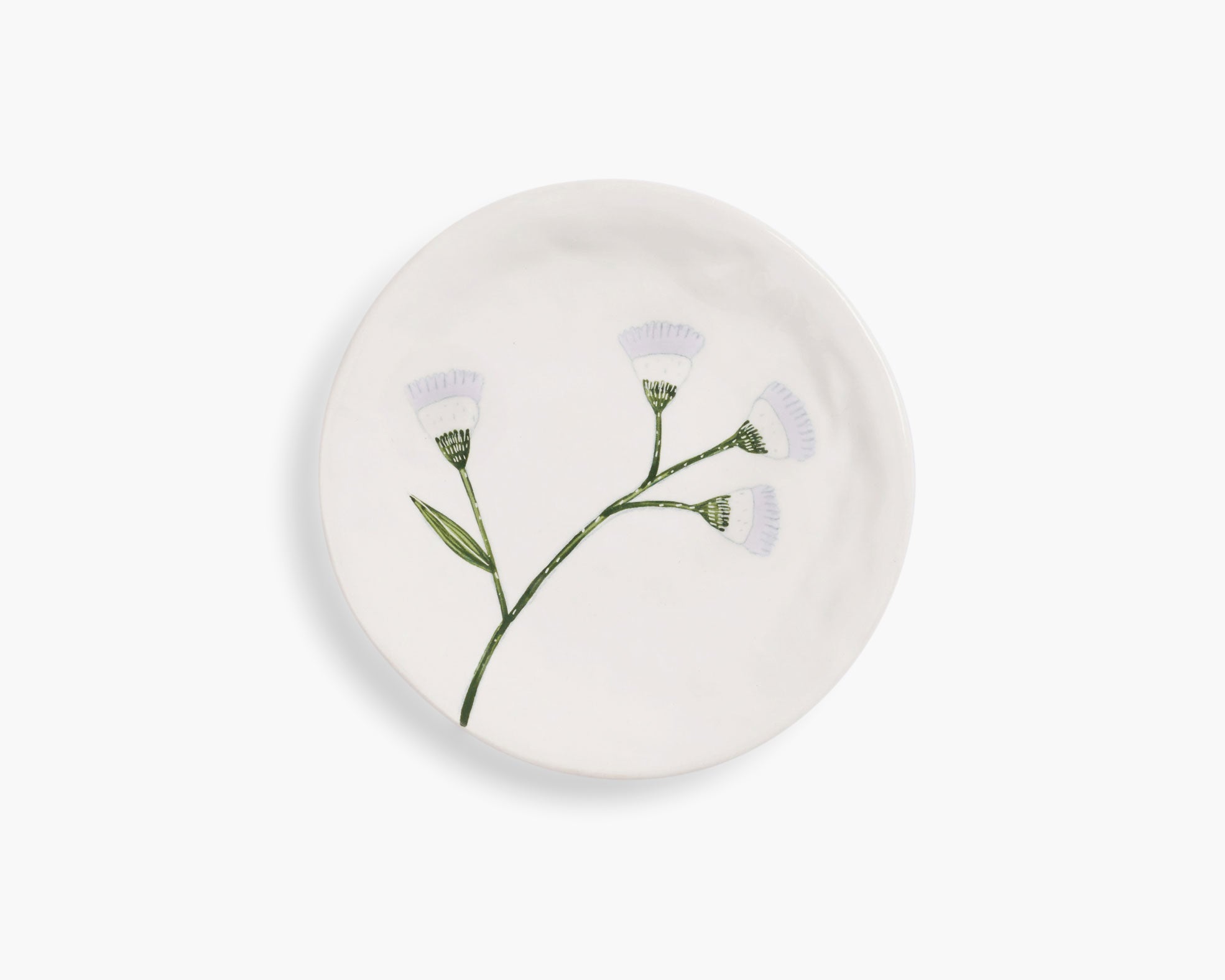 Gemma Orkin 'Wild Flowers' Small Plate - White Wash