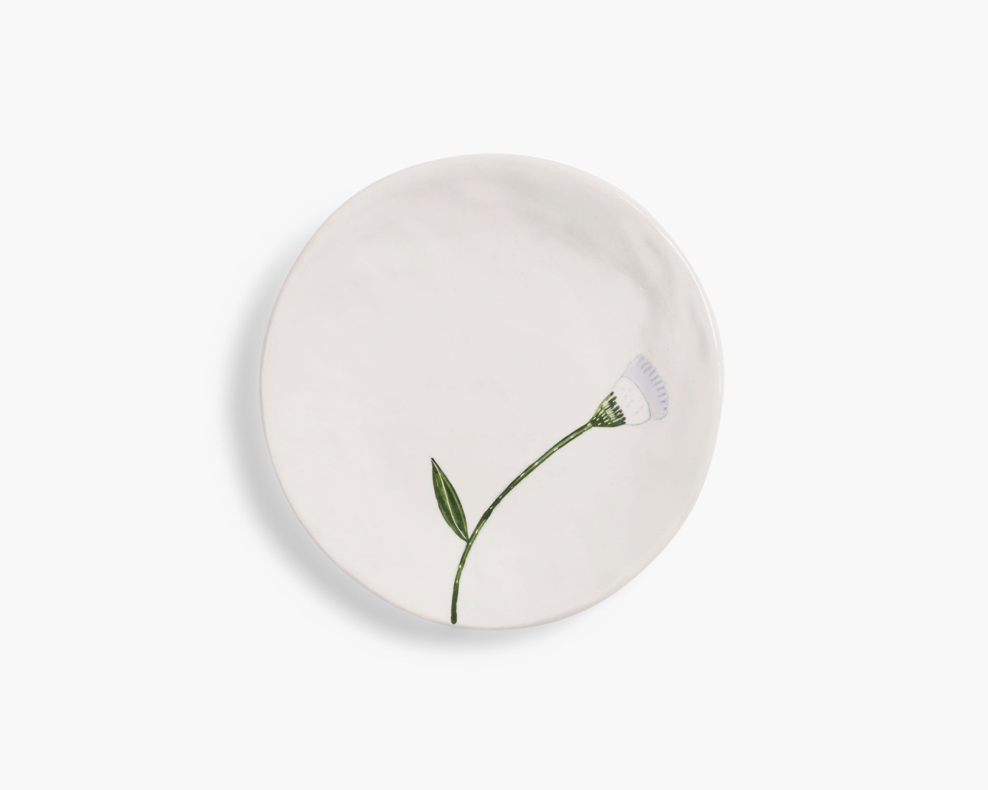 Gemma Orkin 'Wild Flowers' Small Plate - White Wash