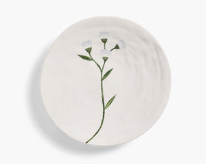 Gemma Orkin 'Wild Flowers'  Serving Plate - White Wash
