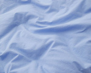 Tekla Cotton Percale Bedding - Island Blue