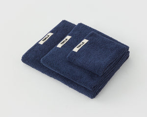 Tekla Organic Cotton Towel - Navy