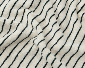 Tekla Organic Cotton Towel - Racing Green Stripe